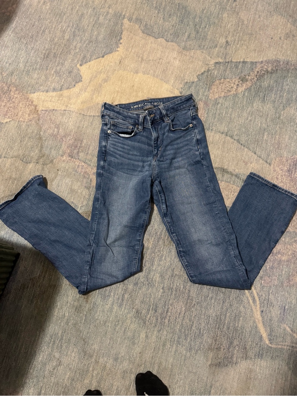 American Eagle Outfitters Women’s Dark Blue Skinny Kick Jeans